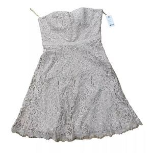 Diane Von Furstenberg Dress Amira Lace Strapless Women Desert Sand Boho New 6